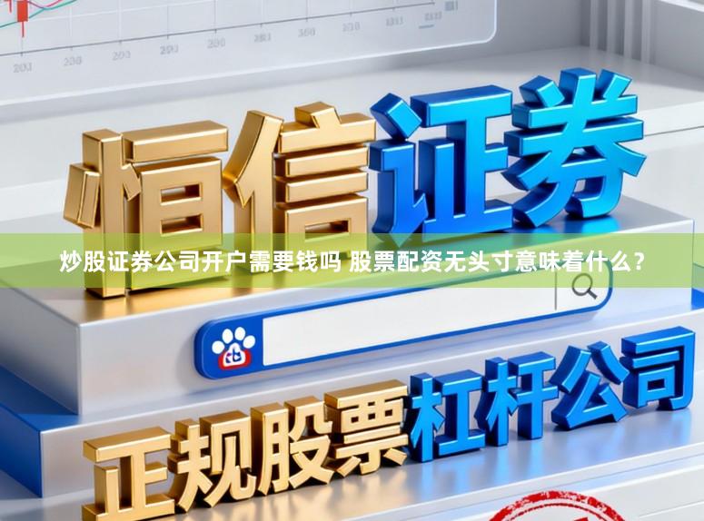炒股证券公司开户需要钱吗 股票配资无头寸意味着什么？